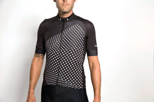 Men's dot-dot-dot Black + White jersey