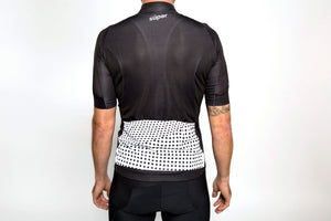 Men's dot-dot-dot Black + White jersey