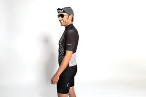 Men's dot-dot-dot Black + White jersey