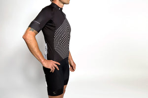 Men's dot-dot-dot Black + White jersey
