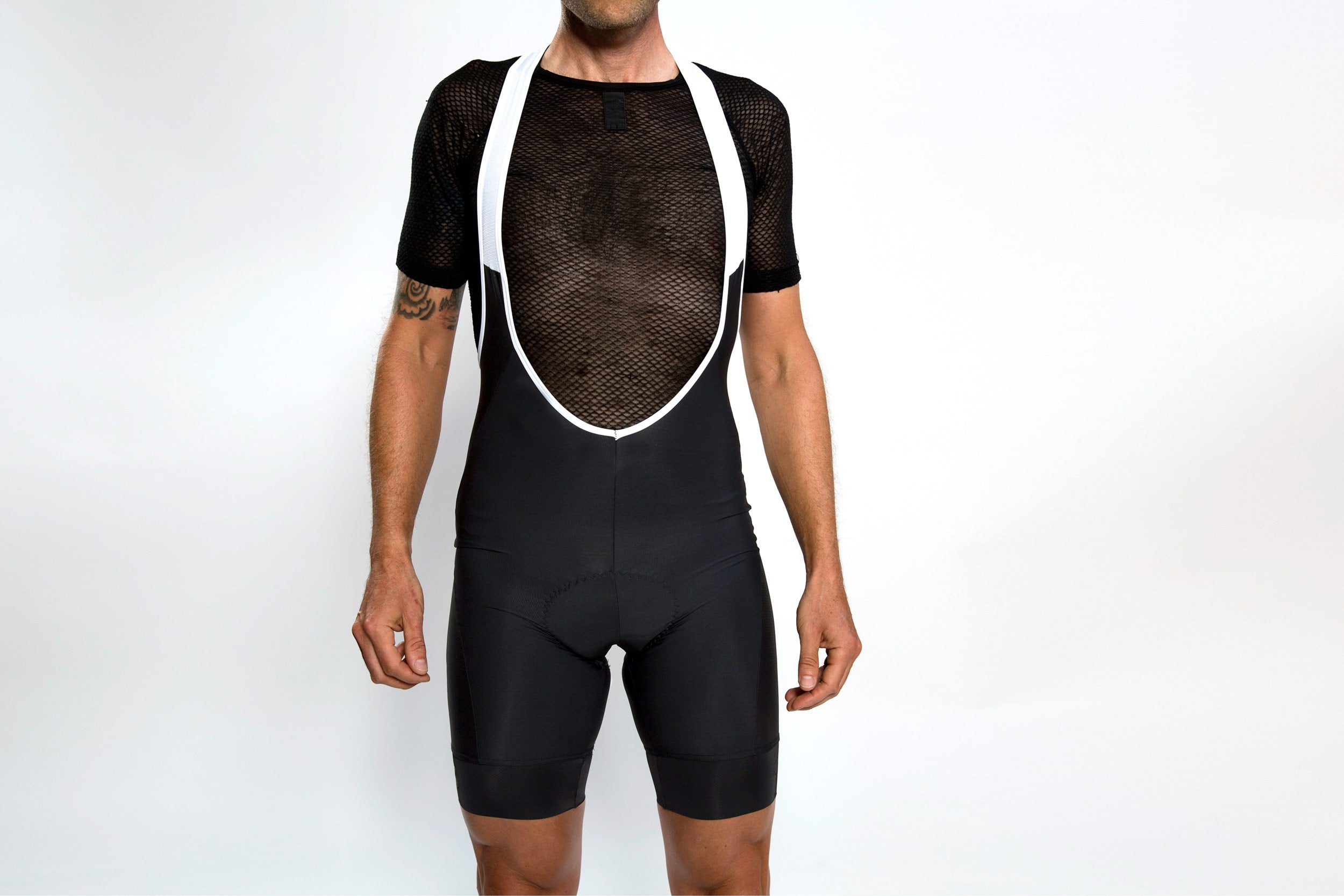 Men's deep black bibs