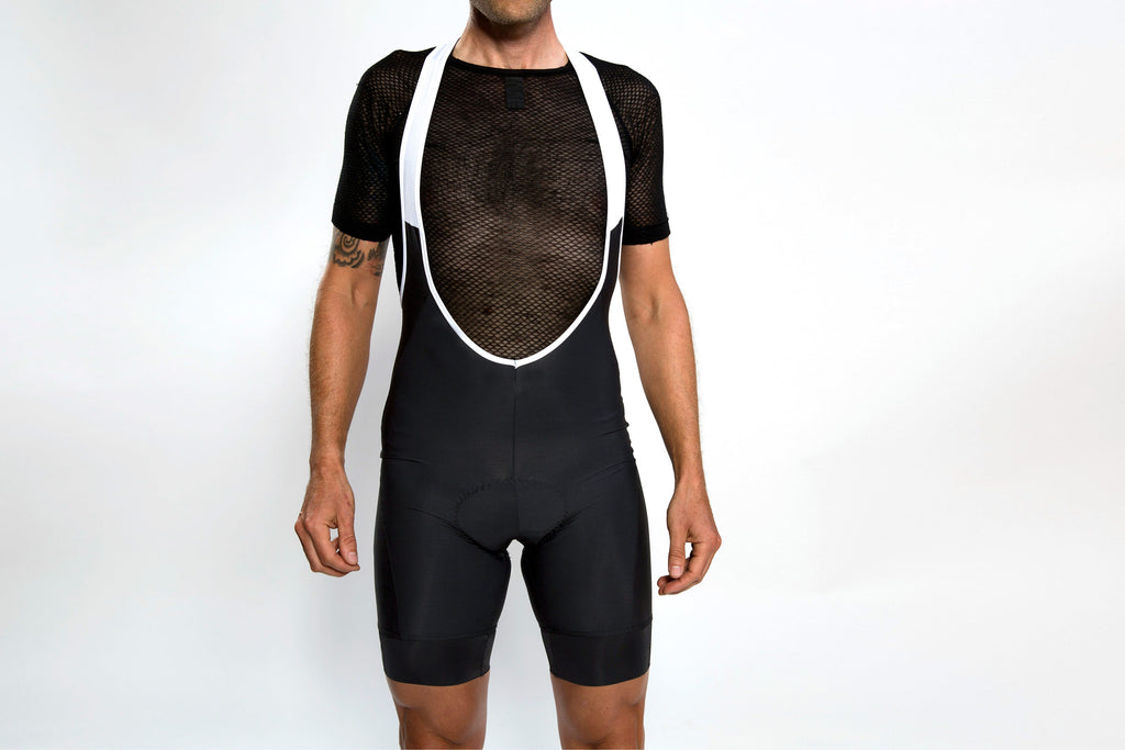 Men's deep black bibs
