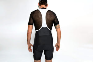Men's deep black bibs