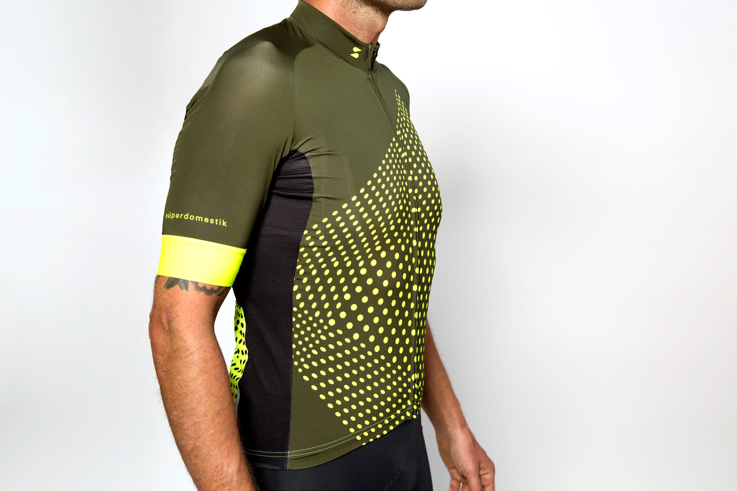 Men's dot-dot-dot Green + Acid jersey