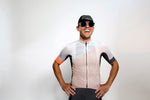 Men's dot-dot-dot Grey + FLUOrange jersey
