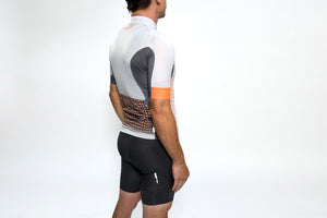 Men's dot-dot-dot Grey + FLUOrange jersey