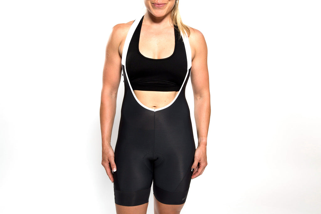 Women's deep black bibs
